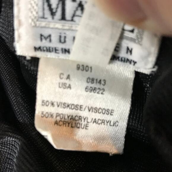 Vtg Maerz Muenchen Pleated Midi Skirt US Size 8 A-Line Gray Knit West Germany - Picture 10 of 11